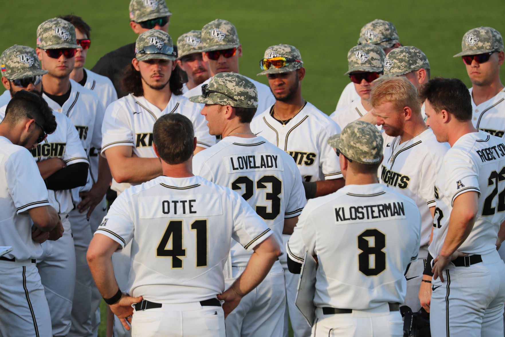 Lovelady talks to team
